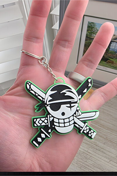 Anka Atolye سلسلة مفاتيح رورونوا زورو من ون بيس - سلسلة مفاتيح / زينة للحقائب بطابع الأنيمي