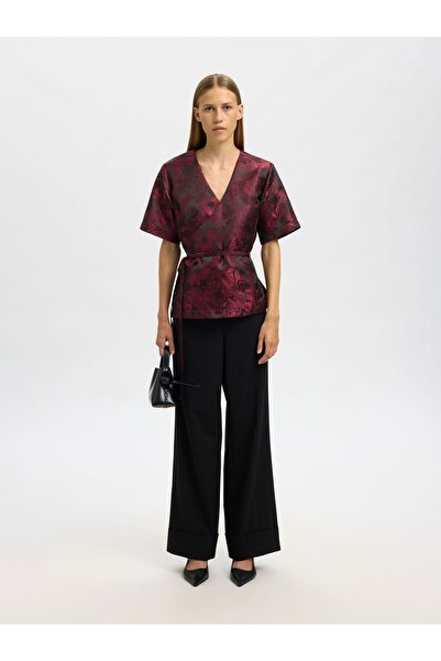 SELECTED Wickeloberteil Jacquard