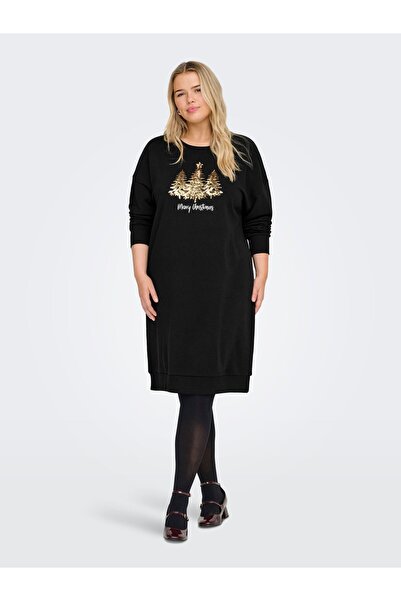 Only Carmakoma Sweatshirt-Kleid CARSANTA Midikleid