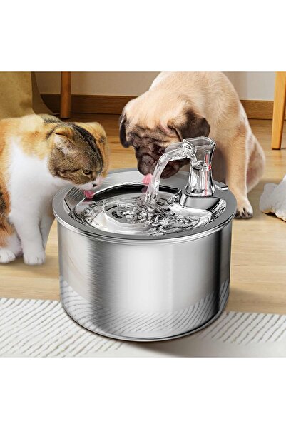 Primo Plus Pet Stainless Steel Automatic Water Fountain, 2L/67OZ