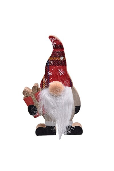 SHOPIENS Figurină decorativă de masă din lemn, gnom, Crăciun, Amelex Solution...