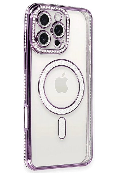 NewFace حافظة MTXDPN لهاتف آيفون 16 برو ماكس، حافظة فضية مغناطيسية آمنة - (11...