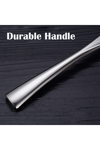 Blythornix Soup Ladles Stainless Steel, Soup Spoon for Serving Sauce Gravy Long Handle Cooking Utensil 2 Packs