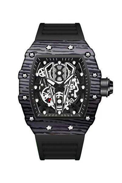 DIDA ساعة رياضية رجالية مقاومة للماء بسوار سيليكون B8577 - 42 مم