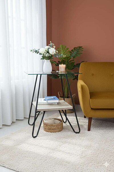 Generic Coffee Table Bed Side Table with Storage Compartment for Living Room Bedroom Office, Small