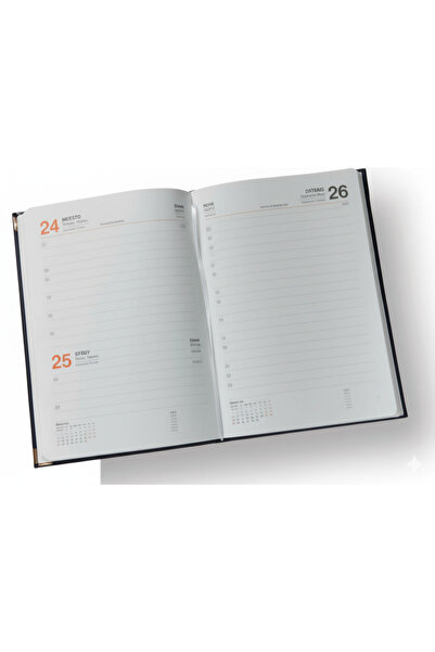 KarmaOfis Burgundy Agenda with Cloth Cover 14×20 cm – 320 Pages, Daily Planner, Office & School Use