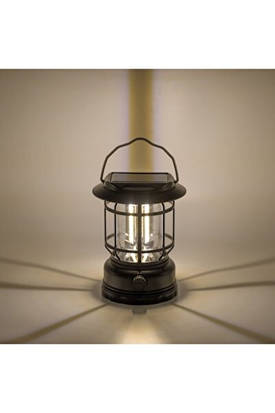 SHOPIENS Rechargeable Solar Lantern USB 1200mAh Ø9.5x14.5cm