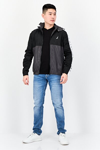 Nautica Men Brand Logo Windbreaker Jacket, Multicolor