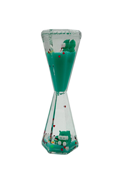 B&D Hour Glass Décor Item , Green Color.