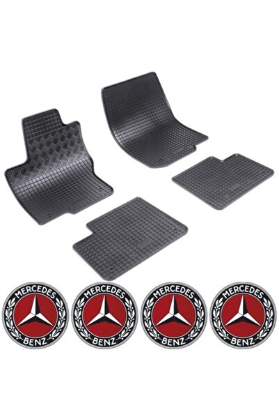 Rigum Set covorașe Mercedes ML W166 SUV (11.2011-05.2015) cu 4 autocolante ro...