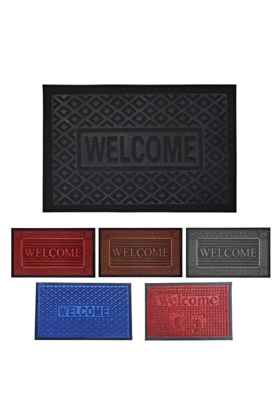 Issa Entrance Doormat 40 x 60 cm – Rubber & Textile, Various Colors