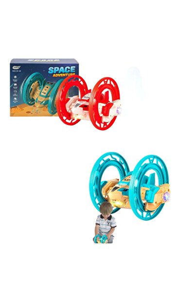 Issa Mașină de jucărie 17x13 cm, cascadorie la 360° cu lumini și sunet, model...