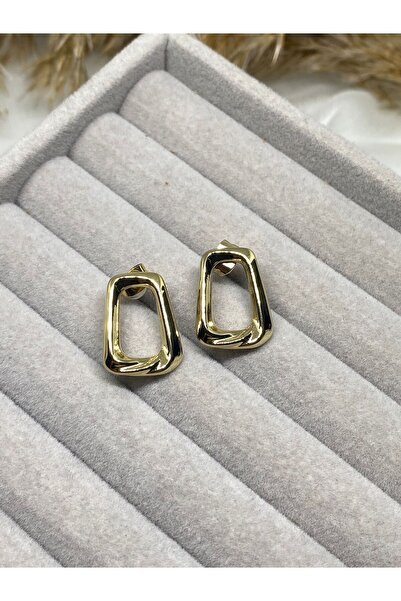 Kaan Accessoire Minimalist Stainless Steel Square Stud Earrings Rust Proof Me...