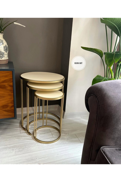 KuraArt 3’lü Lake Charm Zigon Sehpa