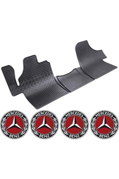 Rigum Set covorașe Mercedes Viano 2003-2014 și 4 stickere rotunde Mercedes