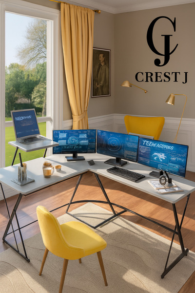 Crestj Gaming table and gaming desk for home office