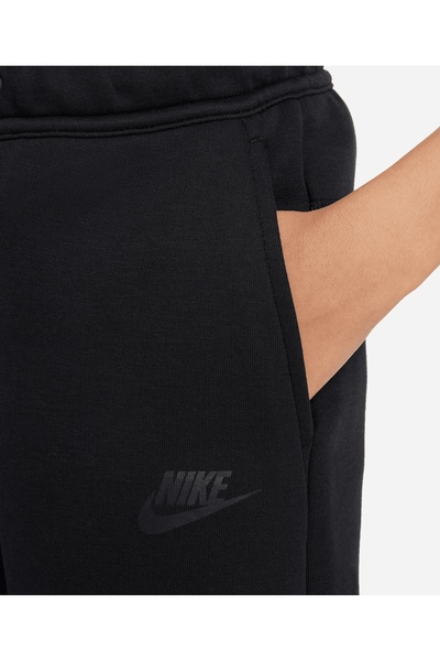 Nike Tech Fleece siyah Shorts çocuk şort FD3289
