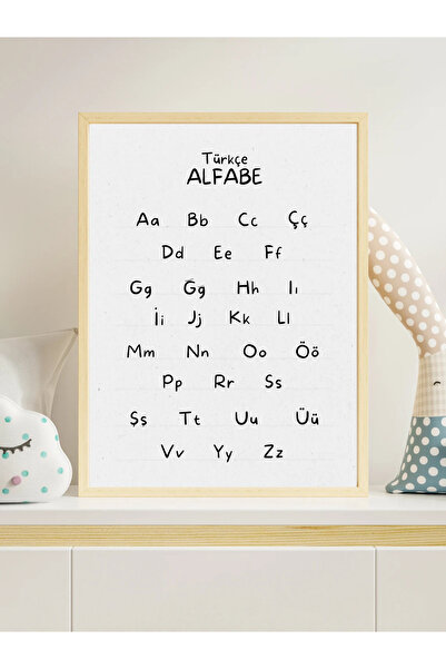 Esci Design Framed Children's Room Painting - Alphabet Learning - Educational Painting - Educational1001