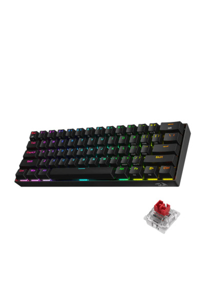 REDRAGON K530 Draconic 60% Mechanical Gaming Keyboard - Wireless RGB - Black