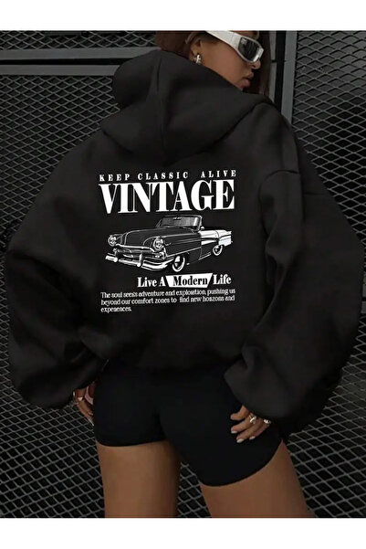 İSMTEXS سترة رياضية ذات خيطين للجنسين من طراز Clasik Araç Ve Nostalji Tema B ...