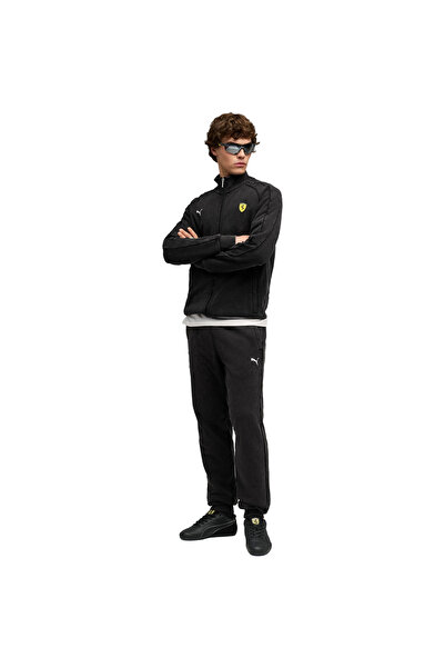 Puma Trousers Ferrari T7 Pants, Black, Men