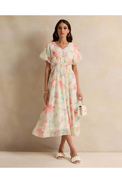 REDTAG Women Printed Long Maxi Dress