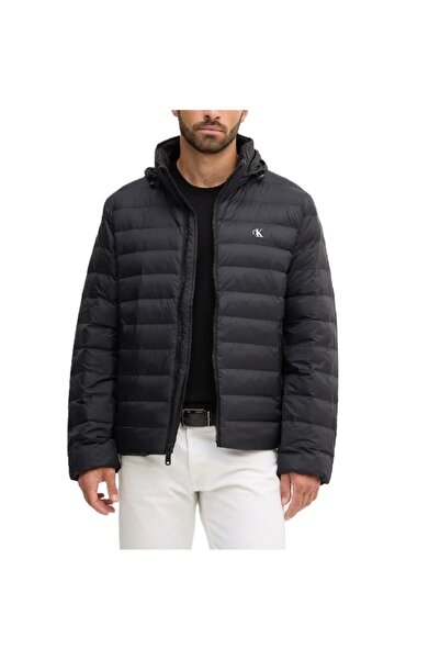 Calvin Klein Geaca LS NYLON LT WT CU GLUGĂ FZPUFFER