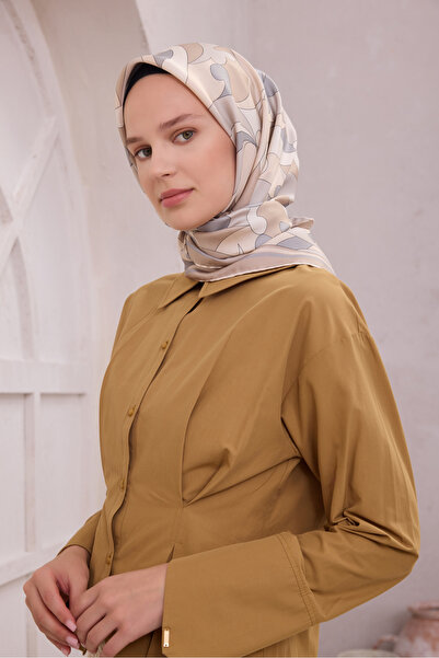 Belli Geometric Pattern Silk Twill Scarf 4213D01-84