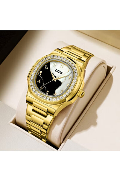 DIDA Men's Stainless Steel Waterproof Fashion Watch C103 Gold