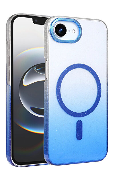 NewFace غطاء ماج سيف لامع لهاتف آيفون 16E من إم تي إكس دي بي إن (133945) - أزرق