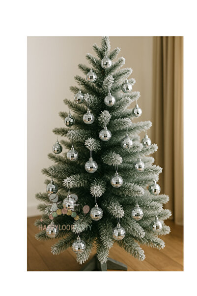 HAPPYLOOPPARTY كرة رأس السنة الجديدة كبيرة الحجم، كرة ديسكو 6 سم، 6 قطع، زينة...