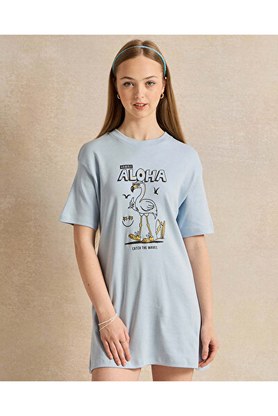 REDTAG Senior Girls Blue Casual Dress