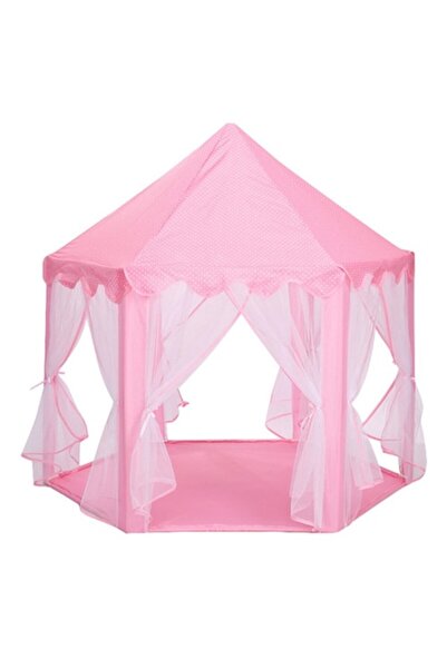 WALALLA Cort pentru copii, material textil, 140×140×135 cm, roz