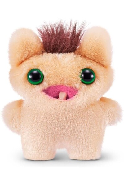 TOYFEST Mini Collectible Zuru Fuggler Baby Fuggs Funny Ugly Plush Toy Screech Cream 9cm