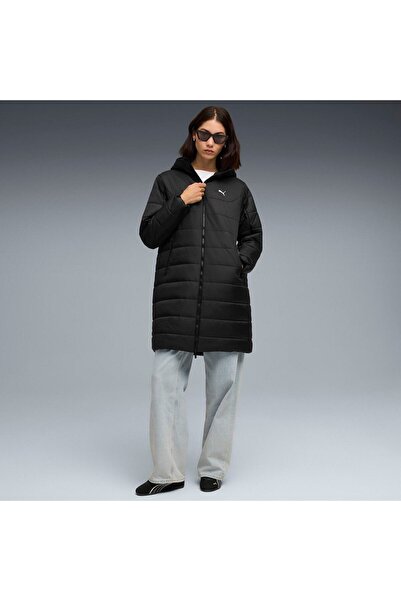 Puma Jacket Ess Hooded Padded Parka, Black, Women