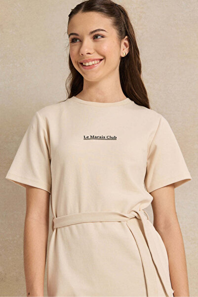 REDTAG Senior Girls Beige Dress