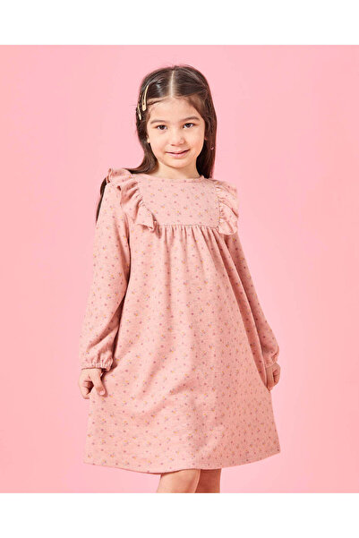 REDTAG Girls Pink Printed Dress