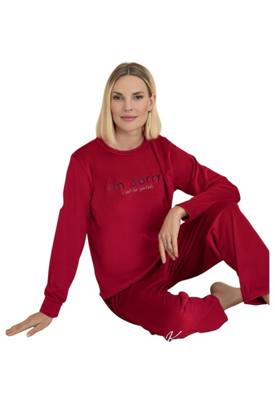 Emir Store Velvet Winter Women's Pajama Set # Gift Pajamas # Thick # Winter # Pijamatakımı # Suitable