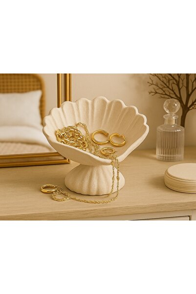 Cypnova Sea Shell Exquisite Jewelry Bowl Seashell Jewelry Stand