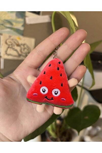 Velora Pinza إكسسوار سلسلة مفاتيح على شكل حقيبة فراولة