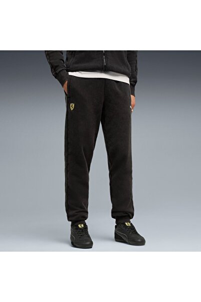 Puma Trousers Ferrari T7 Pants, Black, Men