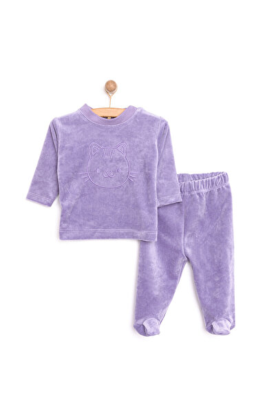 ebebek Hello Baby HelloBaby Yenidoğan Kız Bebek Patikli Alt-Sweatshirt 2li Ta...