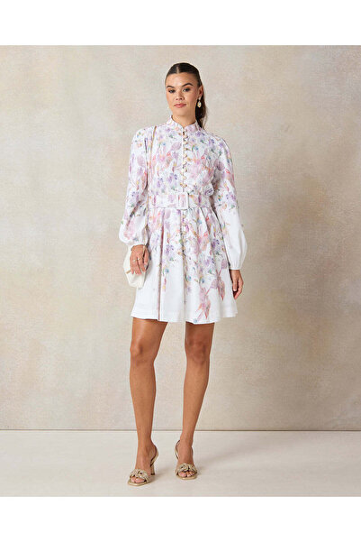 REDTAG Women White Printed Dress