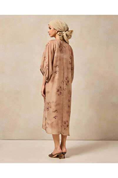 REDTAG Women Beige Printed Long Dress