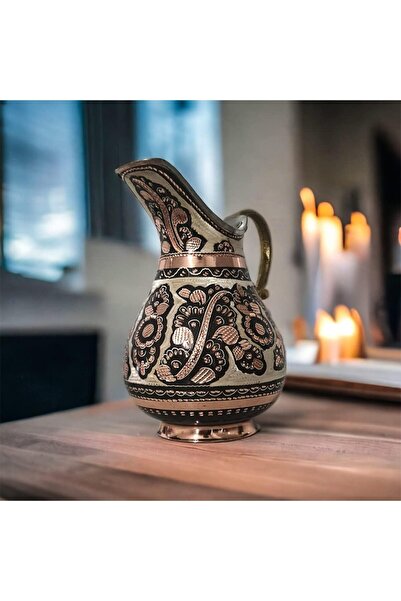 Toptans El Yapımı Bakır Sürahi