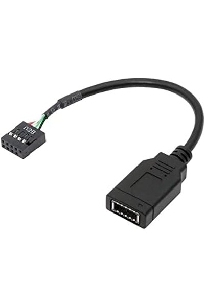 KASTWAVE كابل محول USB 2.0 ذكر 9 سنون إلى USB 3.1 نوع E (مفتاح A) أنثى، 15 سم