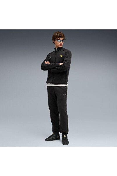 Puma Trousers Ferrari T7 Pants, Black, Men