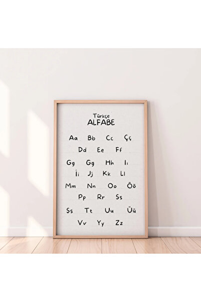 Esci Design Framed Children's Room Painting - Alphabet Learning - Educational Painting - Educational1001