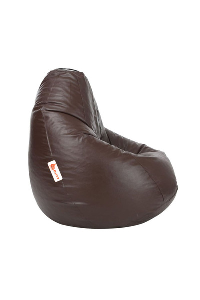 Marktna Brown leather bean bag - comfort and elegance in every corner of your home