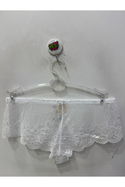 Belvü Women's Lace Hipster White Panties